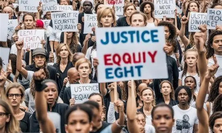 Aksi massa menuntut keadilan hukum