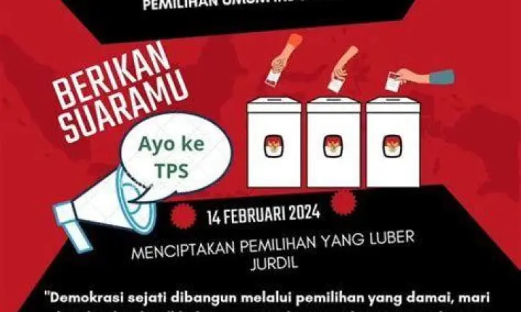 Proses Pemungutan Suara Warga Indonesia memberikan suara di TPS saat pemilu