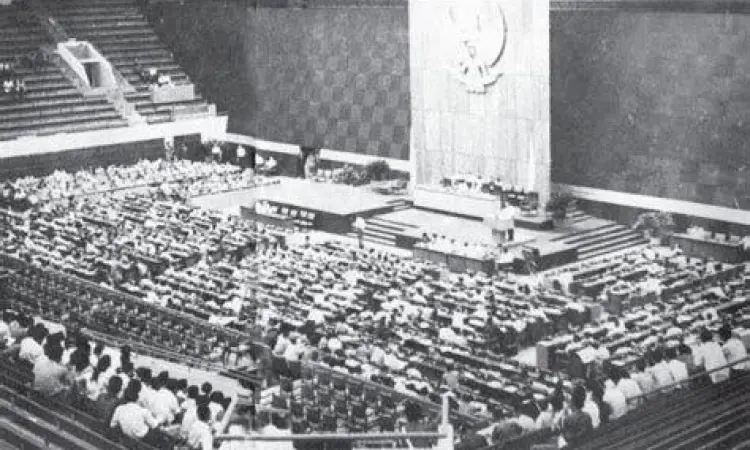 Suasana sidang umum MPRS tahun 1966