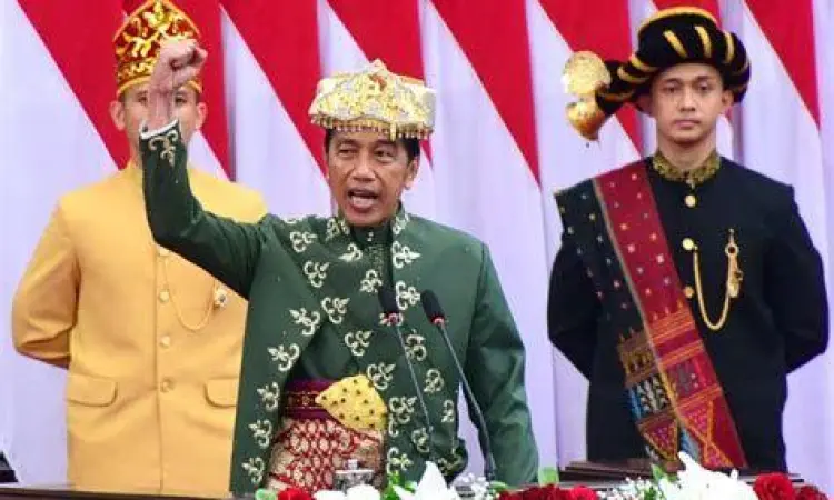 Presiden memberikan pidato kenegaraan