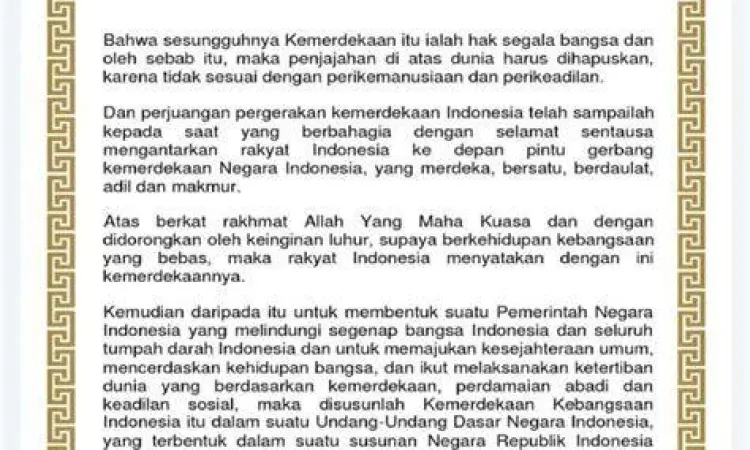 Konstitusi Indonesia Teks Konstitusi Pasal 1 ayat 3 yang menyatakan Indonesia negara hukum