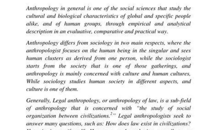 Konsep antropologi hukum dan masyarakat
