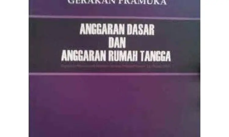 Buku AD ART Gerakan Pramuka terbaru