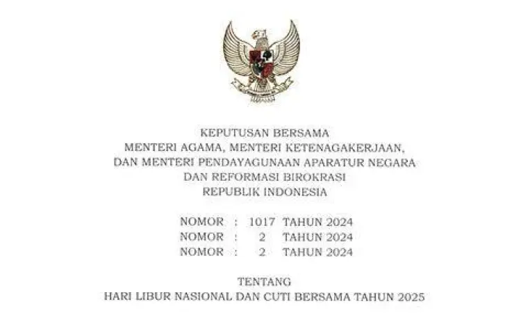 Dokumen resmi dasar hukum cuti