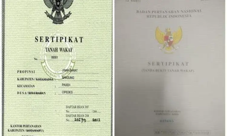 Prosedur pendaftaran tanah wakaf