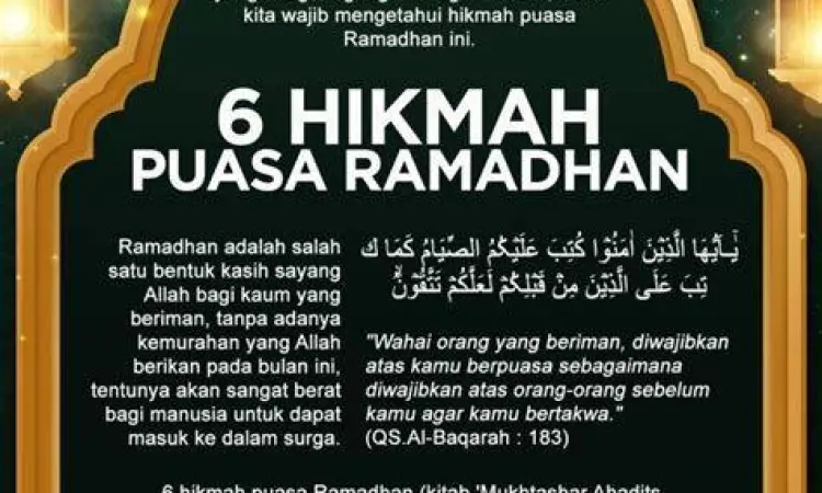 Ilustrasi ketenangan spiritual saat bulan Ramadhan