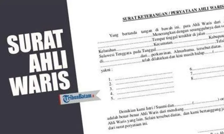 Kelengkapan dokumen administrasi waris