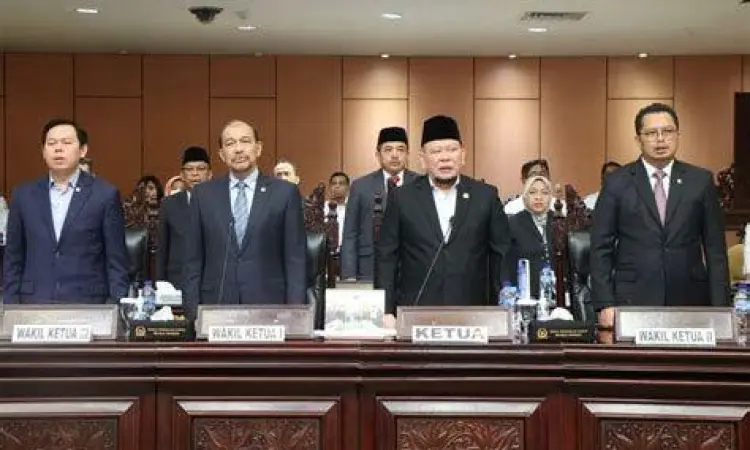 Suasana sidang paripurna DPD RI