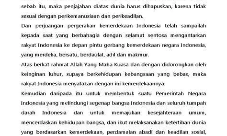 Naskah asli UUD 1945 pasal 1 ayat 3 tentang negara hukum