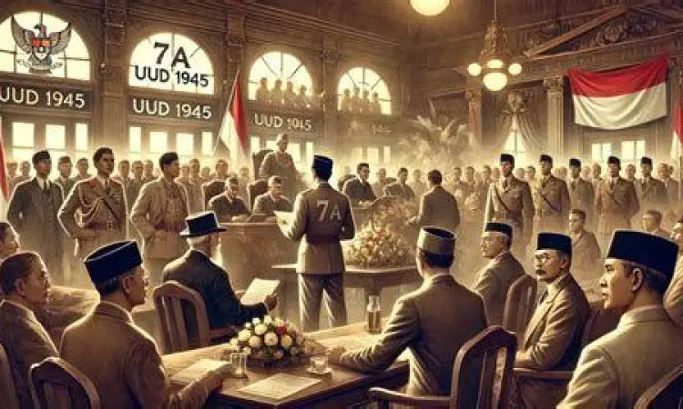 Naskah UUD 1945 sebagai hukum dasar tertulis