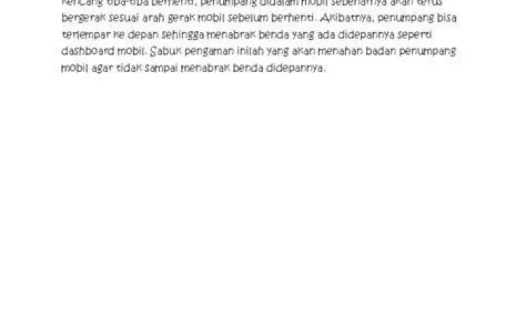 Mekanisme sabuk pengaman berdasarkan inersia