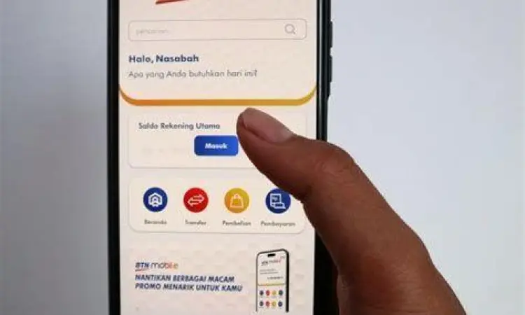 Aplikasi digital banking BTN Mobile