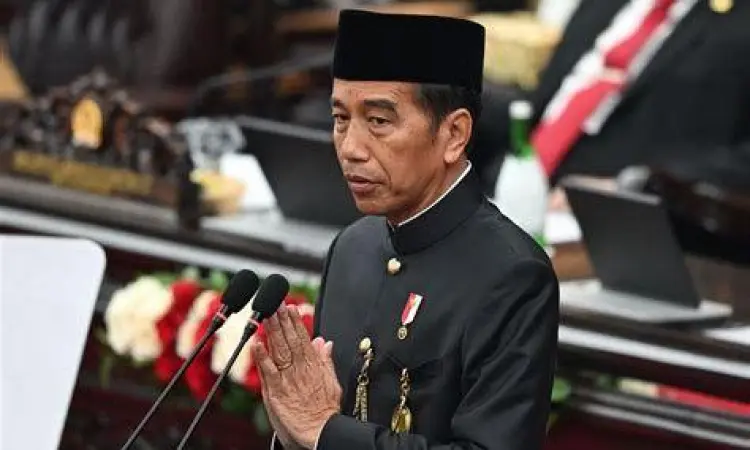Presiden memberikan pidato kenegaraan di depan sidang tahunan MPR