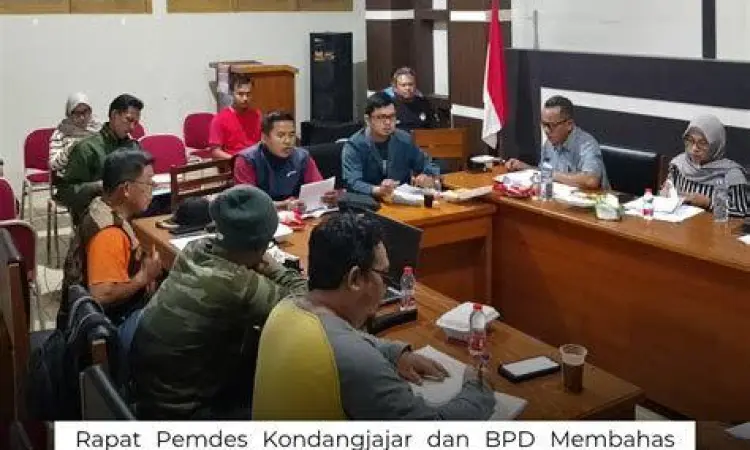 Koordinasi Aset Desa Rapat koordinasi perangkat desa