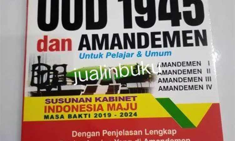 Simbol Hukum Indonesia Simbol supremasi hukum di Indonesia melalui UUD 1945