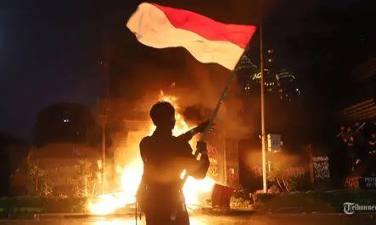 Aksi mahasiswa menuntut keadilan hukum