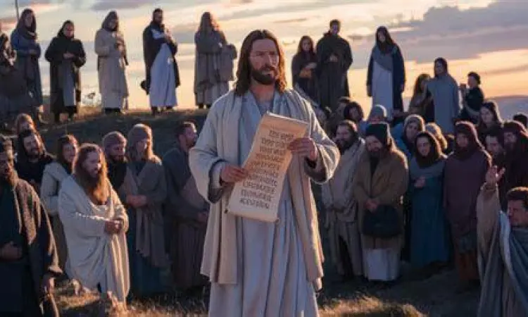 Pengajaran Kasih Yesus Yesus mengajarkan hukum kasih kepada murid-murid-Nya