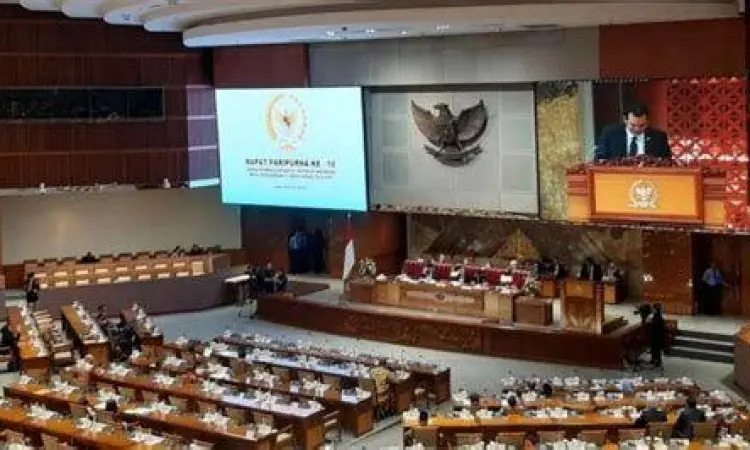 Dokumentasi pengesahan KUHP baru di DPR