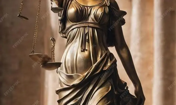 Patung filsuf Yunani dan simbol hukum alam