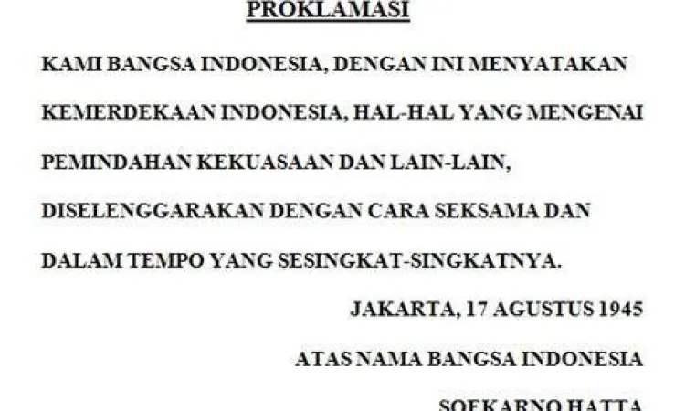 Naskah Sejarah Indonesia Naskah bersejarah Pancasila