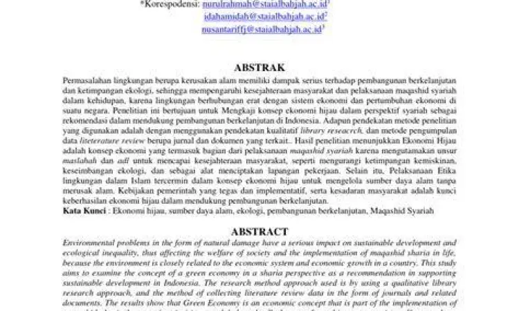 Sumber Daya Alam Publik Pengelolaan sumber daya alam menurut syariat