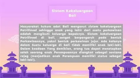 Konsep Purusa Bali Sistem Purusa dalam Hukum Adat Bali