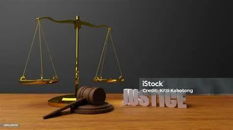 Simbol Keadilan Hukum Ilustrasi penegakan hukum yang adil