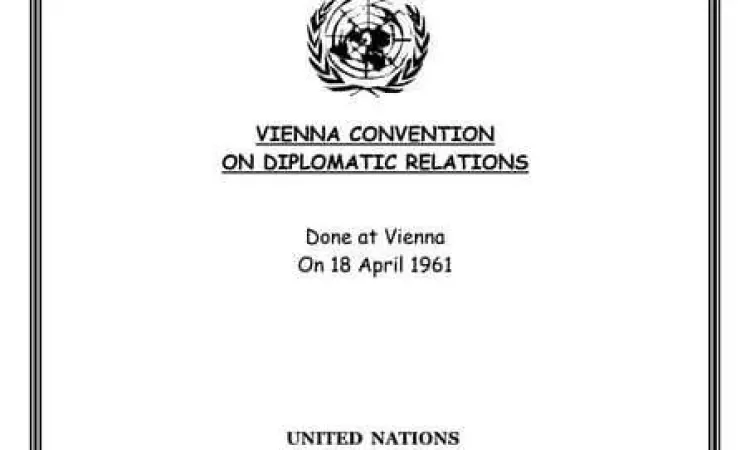 Dokumen Konvensi Wina 1961 tentang hubungan diplomatik