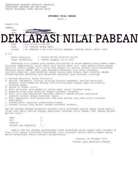 Regulasi Bea Cukai Dokumen resmi kepabeanan Indonesia