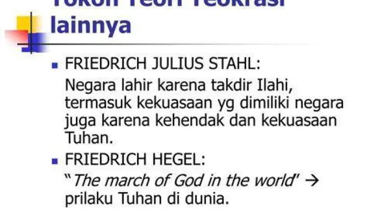 Teori Rechtsstaat Friedrich Julius Stahl Potret pemikiran hukum Eropa Kontinental