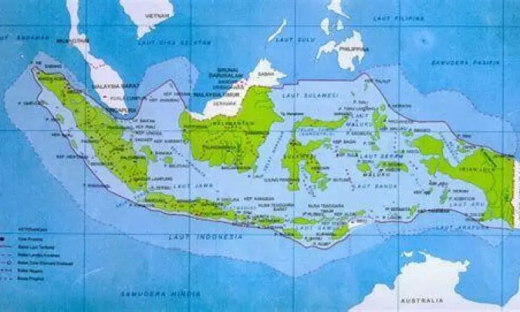 Peta Zona Maritim Indonesia Peta detail pembagian zona maritim Indonesia