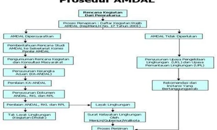 Alur Penyusunan AMDAL Proses penyusunan dokumen AMDAL untuk proyek pembangunan
