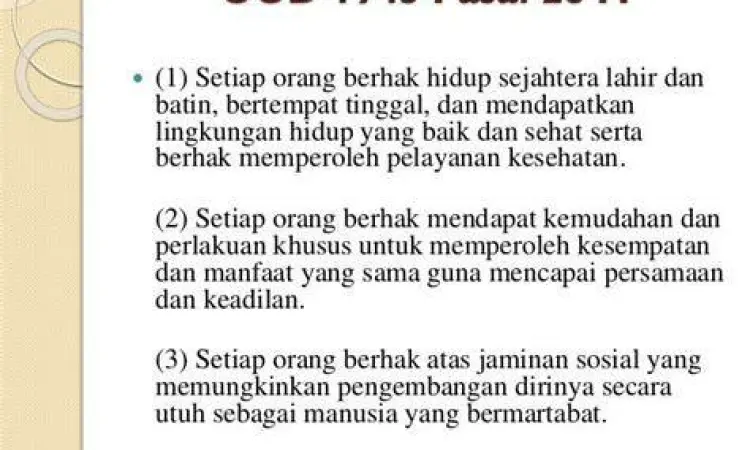 Konstitusi Indonesia Pasal 28 Naskah asli UUD 1945 yang mengatur kebebasan berpendapat
