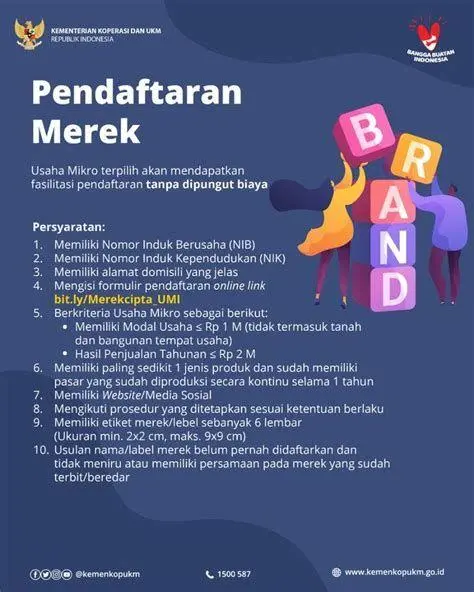 Pendaftaran Merek Dagang Proses pendaftaran merek dagang untuk UMKM