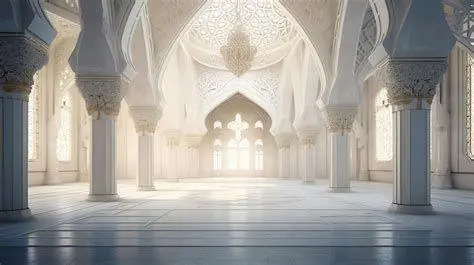 Ketenangan di Masjid Suasana tenang di dalam masjid