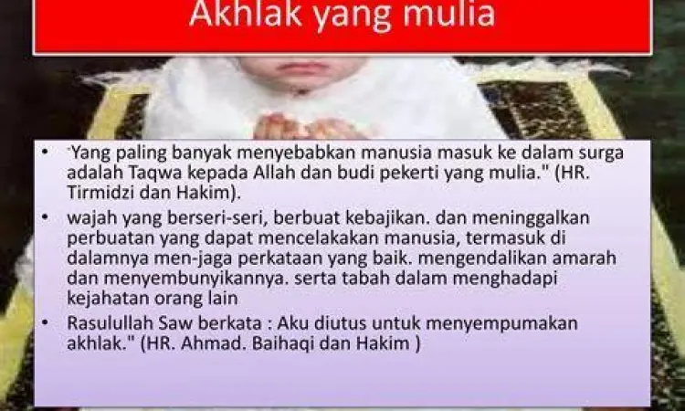 Penerapan akhlak mulia dalam kehidupan sosial