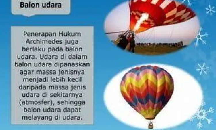 Balon udara terbang di angkasa