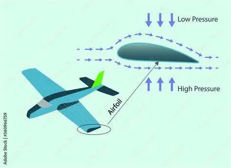 Gaya Angkat Aerofoil Diagram gaya angkat sayap pesawat menggunakan prinsip Bernoulli