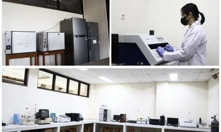 Suasana laboratorium kimia yang mendukung analisis data kuantitatif