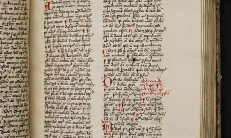 Naskah kuno Summa Theologiae karya Thomas Aquinas